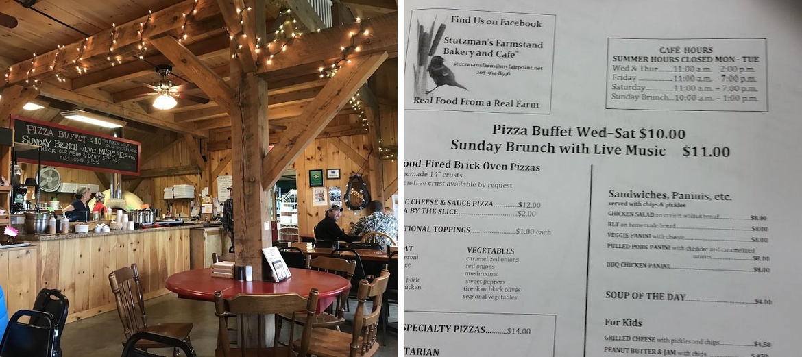 Stutzman's Farm Stand & Brick Oven Cafe Menu