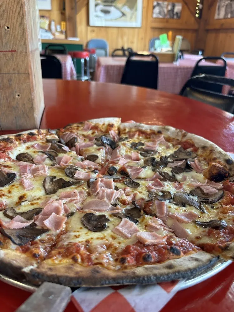 Ham and Mushroom Pizza
