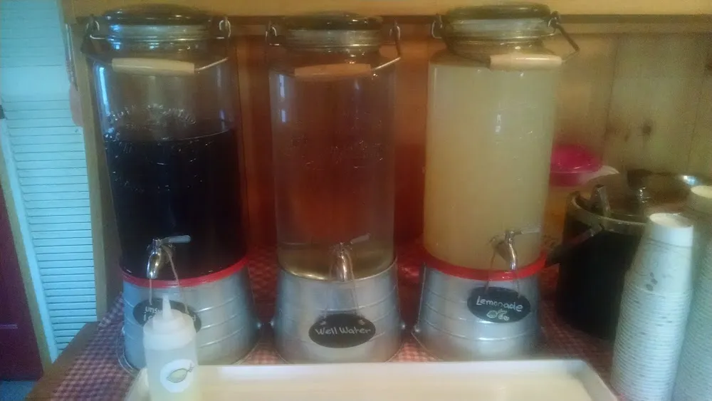 Iced Tea Water and Lemonade