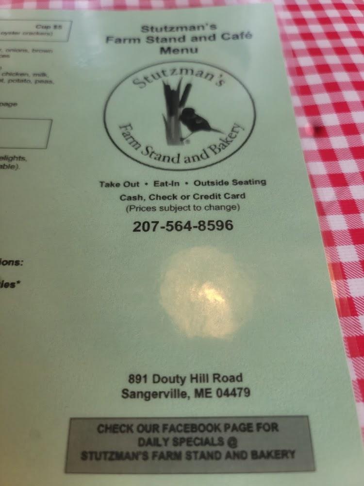 Stutzman's Farm Stand & Brick Oven Cafe Menu image 3